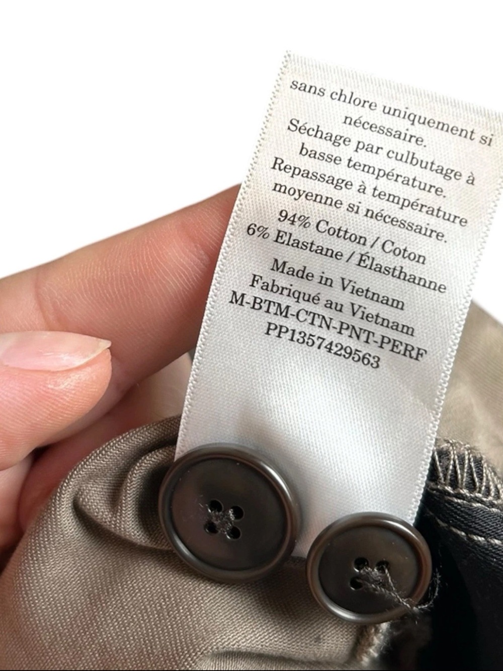 Everlane Uniform Slim Fit Performance Chino Pants Mens 30x30 Khaki Taupe - Picture 4 of 4